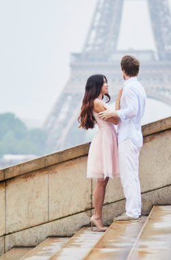 couple in Paris, France